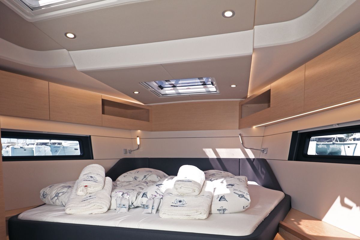 Cabin on FeMi Star, a Hanse Yachts Hanse 460 sailboat at Grad Kaštela, Croatia