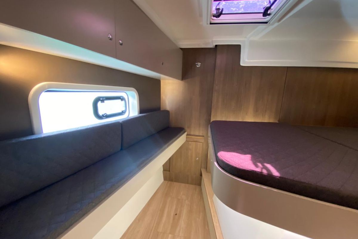 Cabin on Helona, a Bali Catspace catamaran at Volos Municipality, Greece