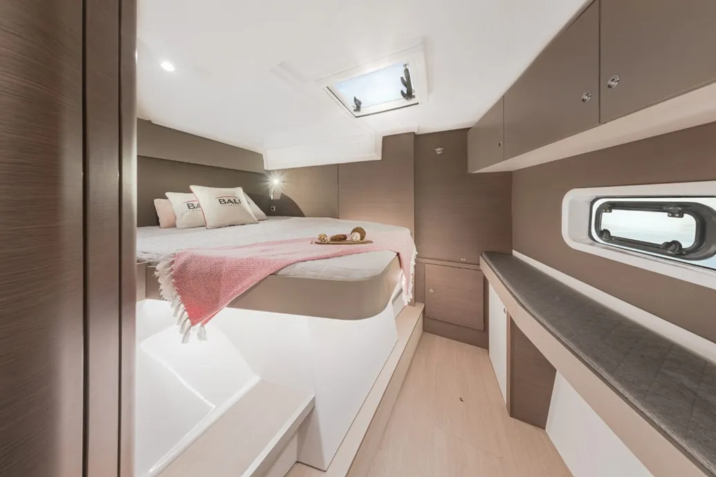 Cabin on Helona, a Bali Catspace catamaran at Volos Municipality, Greece