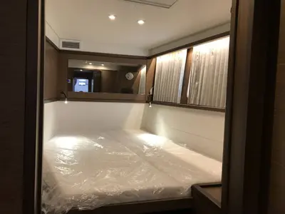 Cabin on Vertigo, a Lagoon 450 Sport catamaran at Eden Island Marina, Seychelles