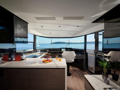 Galley of Blue Moon, a Explorer Yacht Explorer Fly 62 yacht at Općina Sukošan, Croatia