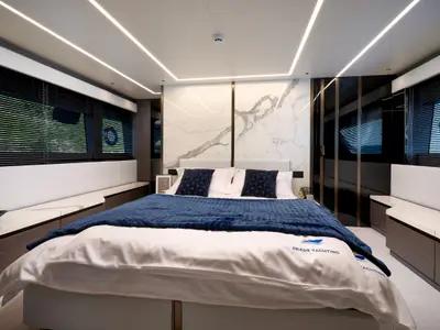 Cabin on Blue Moon, a Explorer Yacht Explorer Fly 62 yacht at Općina Sukošan, Croatia