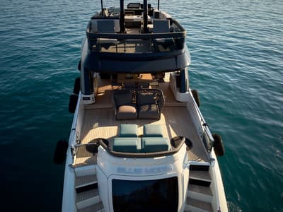 Deck of Blue Moon, a Explorer Yacht Explorer Fly 62 yacht at Općina Sukošan, Croatia