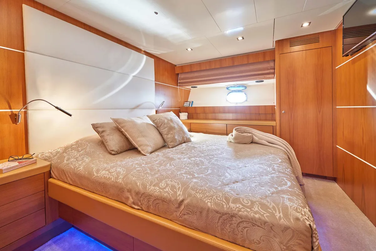 Cabin on Karisma, a Canados 86 yacht at Općina Baška Voda, Croatia