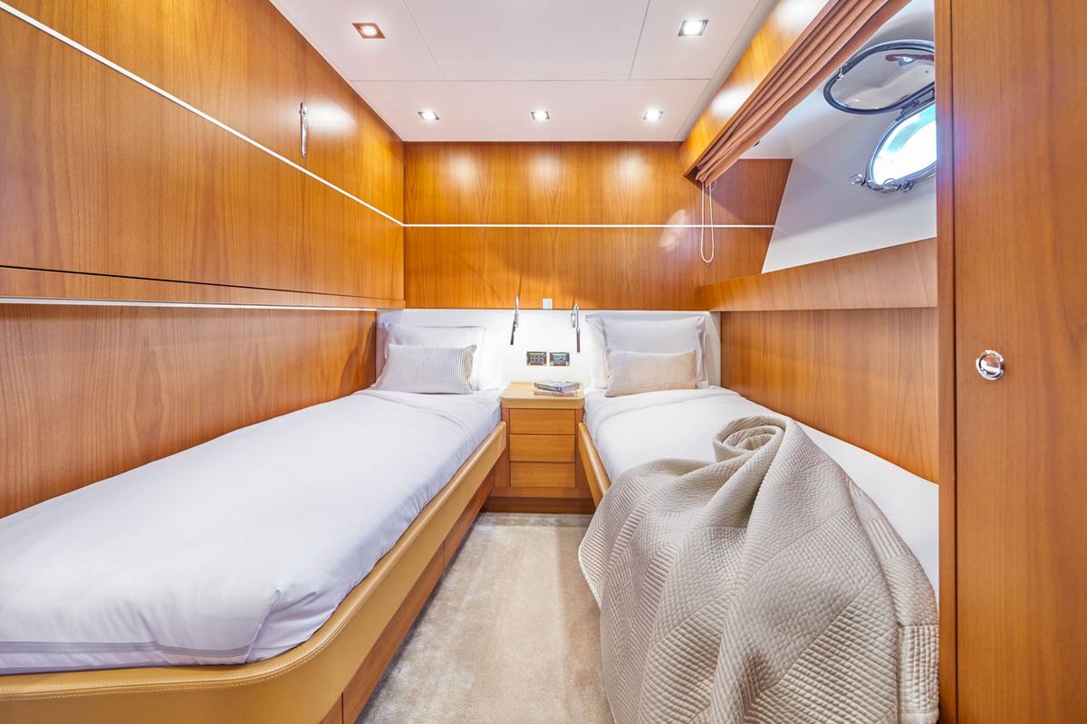 Cabin on Karisma, a Canados 86 yacht at Općina Baška Voda, Croatia