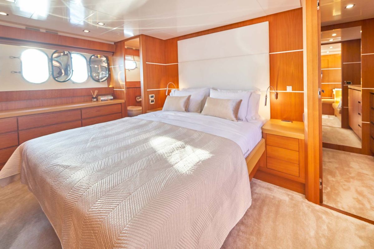 Cabin on Karisma, a Canados 86 yacht at Općina Baška Voda, Croatia
