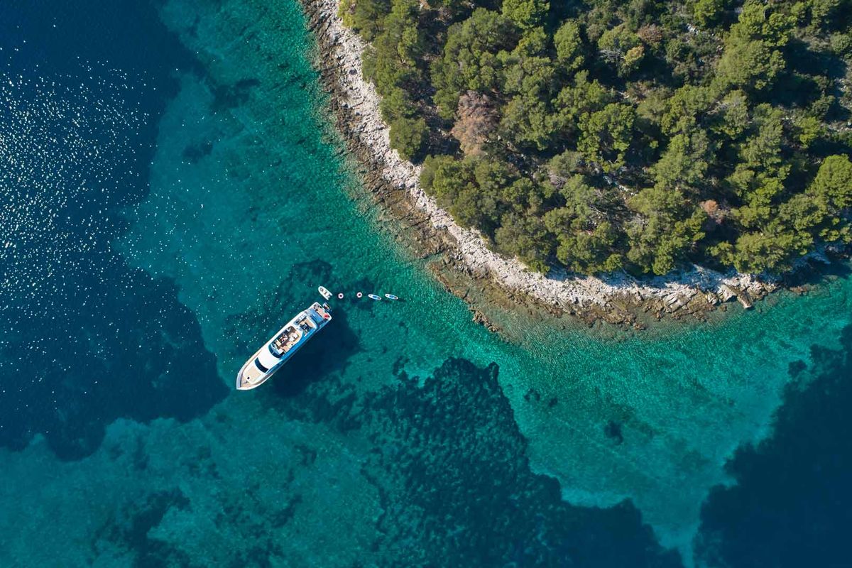 Exterior view of Karisma, a Canados 86 yacht at Općina Baška Voda, Croatia