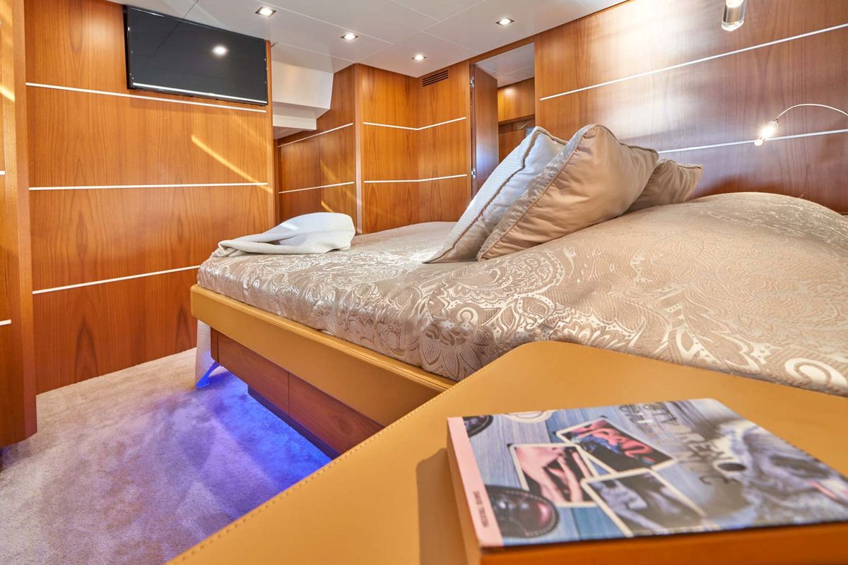 Cabin on Karisma, a Canados 86 yacht at Općina Baška Voda, Croatia