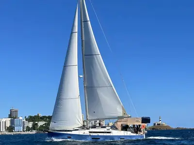 Delta 465, a Delta Delta 465 sailboat at Paraty, Brazil