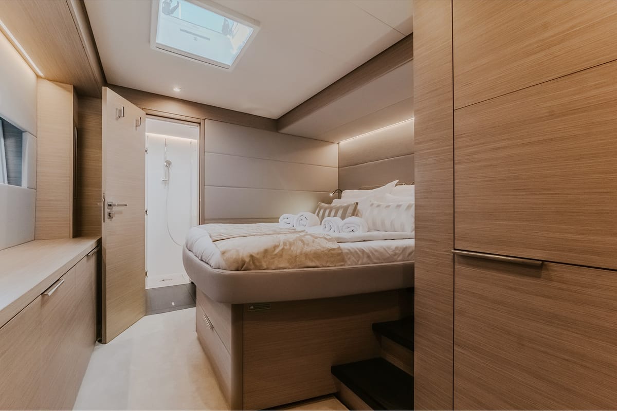 Cabin on Triwing Ossus, a Lagoon 55 catamaran at Grad Kaštela, Croatia