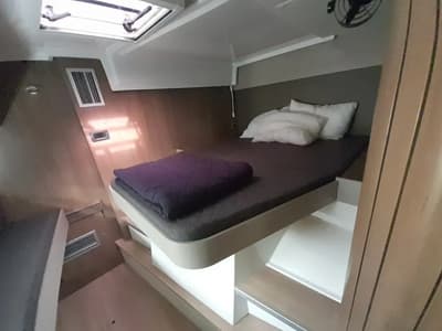 Cabin on Hermes, a Bali Catspace catamaran at Municipal Unit of Rhodes, Greece