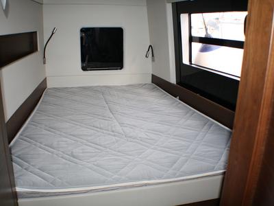 Cabin on Sardinia II, a Nautitech 46 Fly catamaran at Figari/Golfo Aranci, Italy