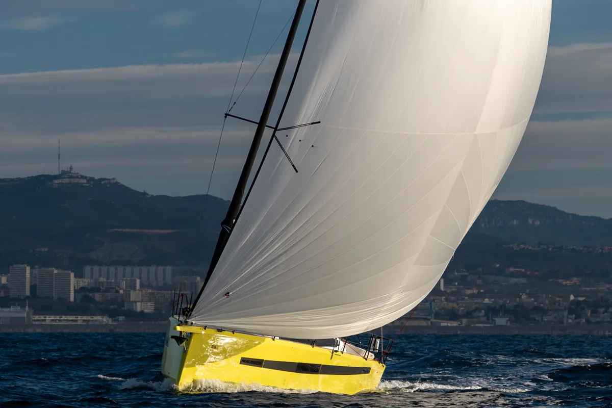 Exterior view of Kairos, a RM Yachts RM 1080 sailboat at La Rochelle, France