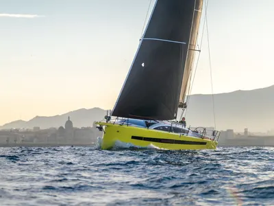 Exterior view of Kairos, a RM Yachts RM 1080 sailboat at La Rochelle, France