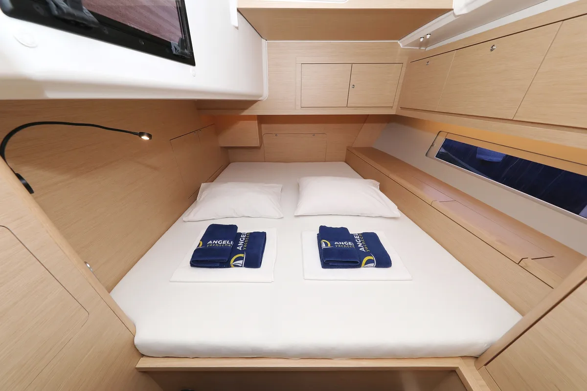 Cabin on Bonaca, a Dufour 470 sailboat at Grad Pula, Croatia