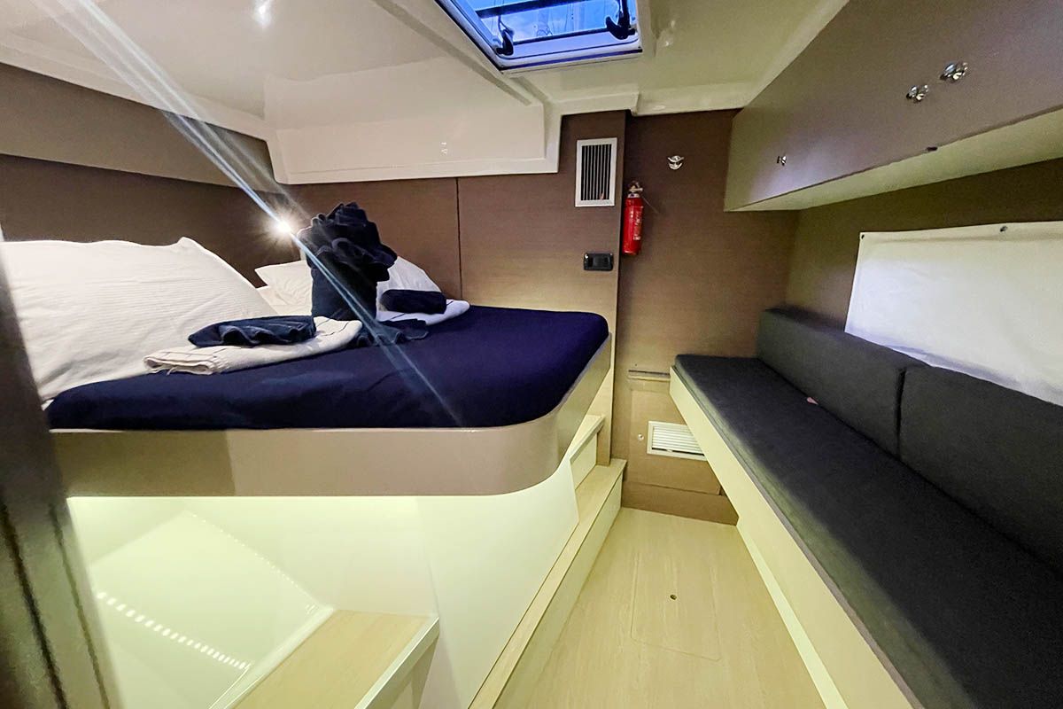 Cabin on Imy Austral_X, a Bali Catspace catamaran at Road Town, British Virgin Islands