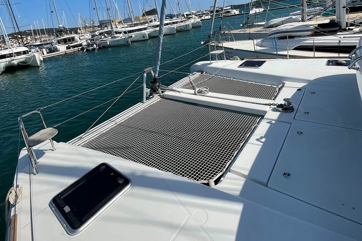 Santai, a Lagoon 40 catamaran at Seget Donji, Croatia