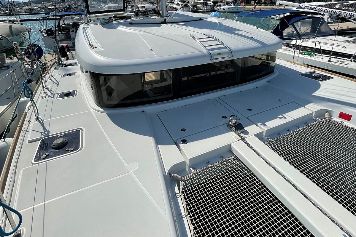 Santai, a Lagoon 40 catamaran at Seget Donji, Croatia