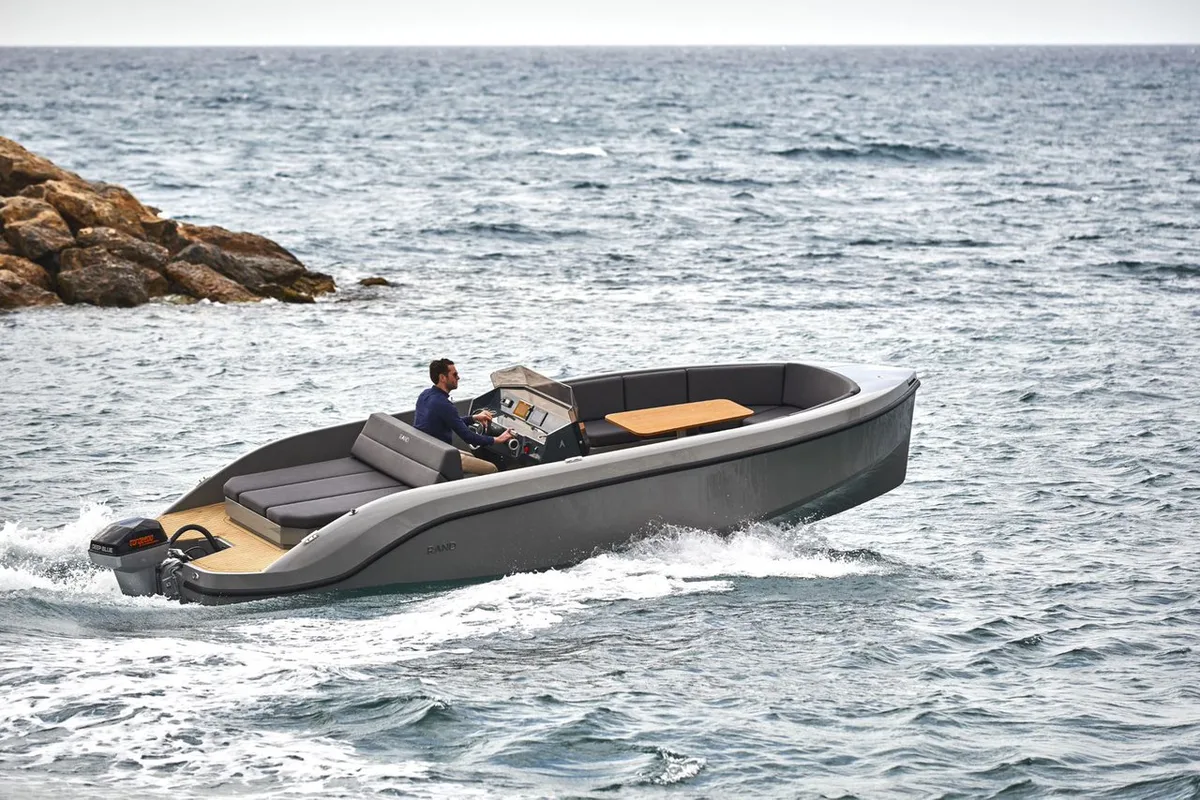 Exterior view of Diva, a RAND boats RAND Play 24 motorboat at Seget Donji, Croatia