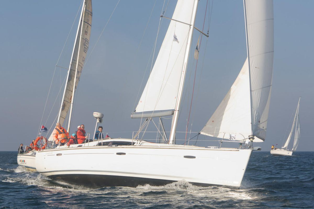 Exterior view of Andrea, a Beneteau Oceanis 43 sailboat at Heiligenhafen, Germany