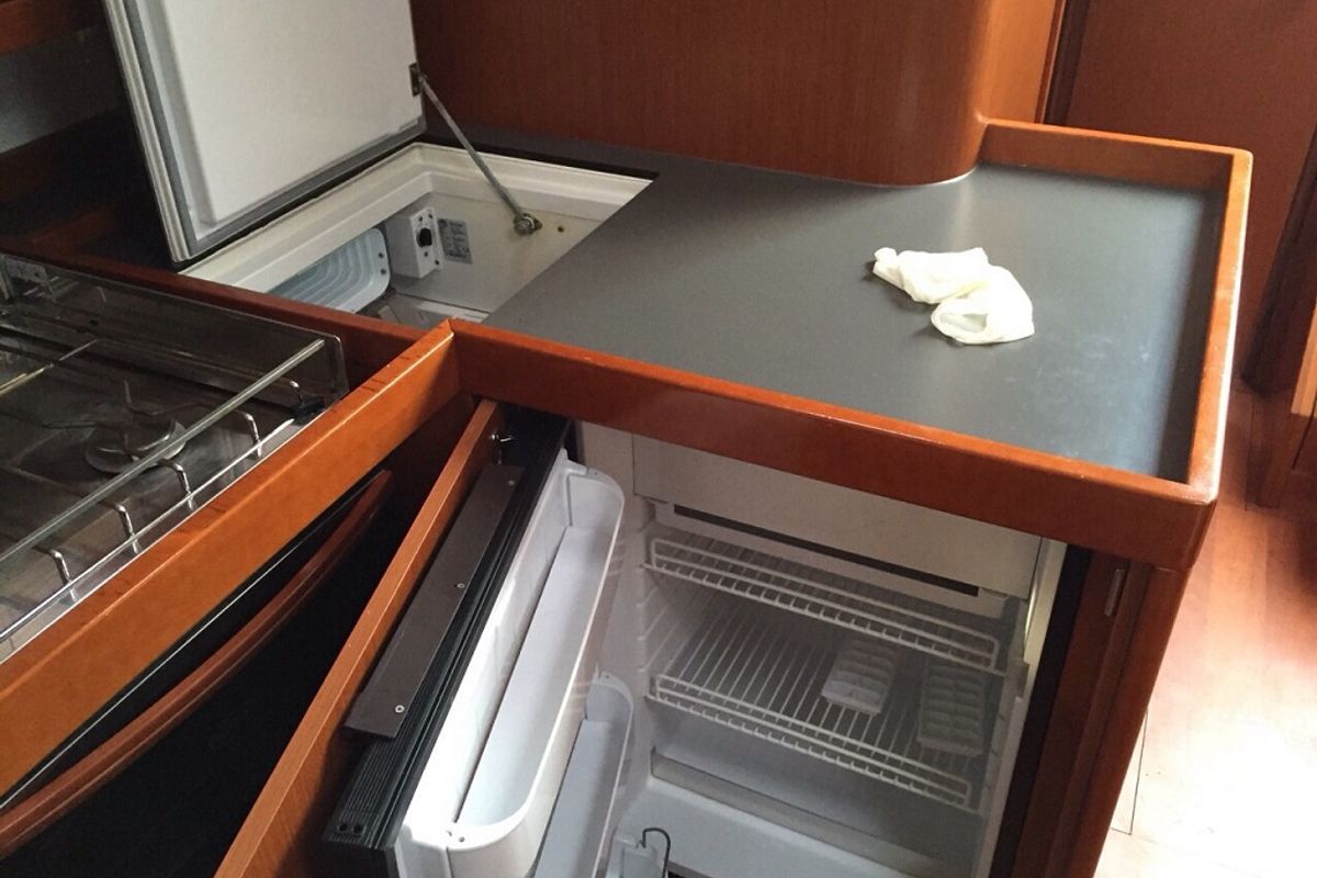 Galley of Filomena, a Beneteau Oceanis 48 sailboat at Općina Sukošan, Croatia