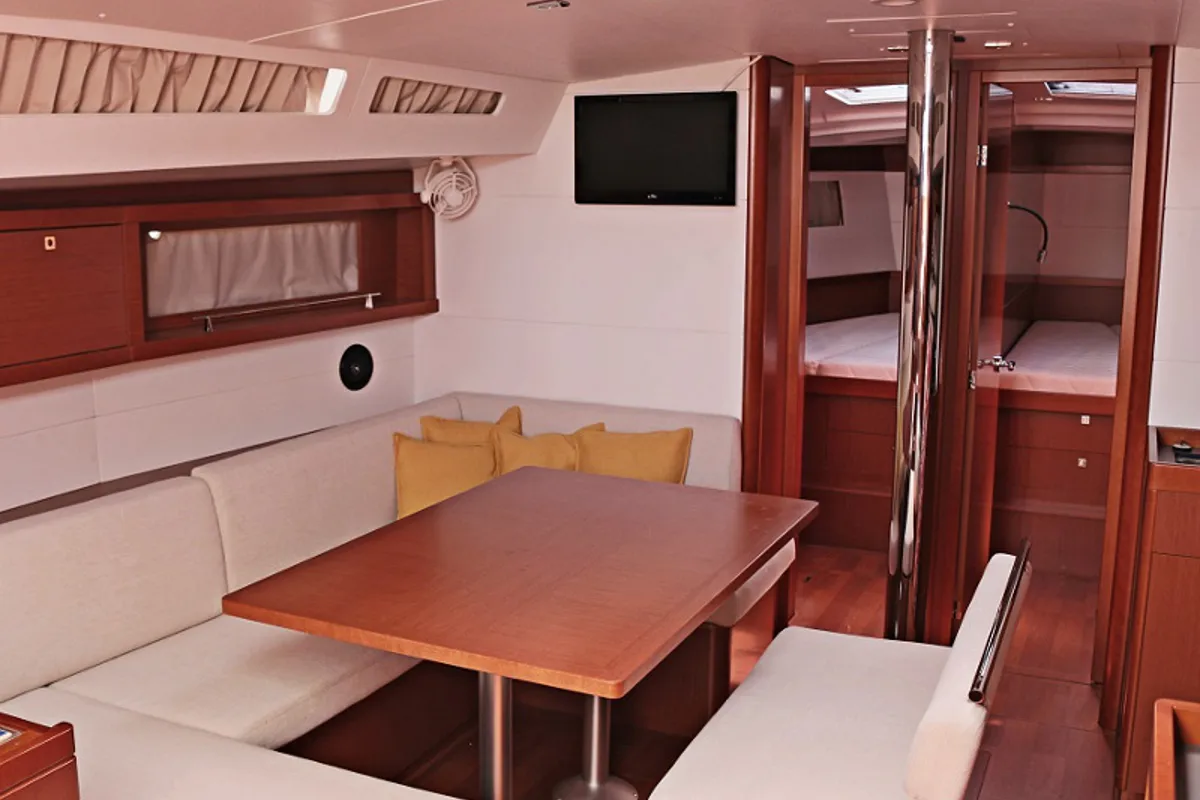 Galley of Filomena, a Beneteau Oceanis 48 sailboat at Općina Sukošan, Croatia
