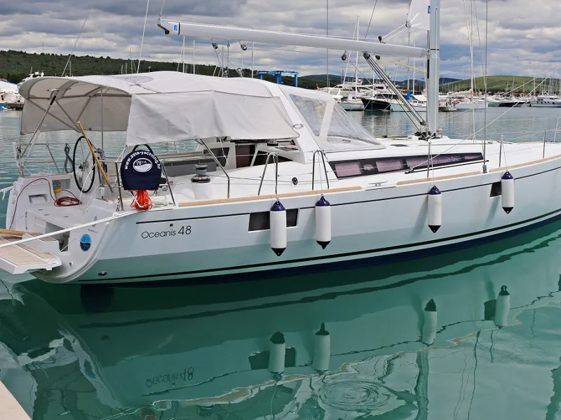 Head on Filomena, a Beneteau Oceanis 48 sailboat at Općina Sukošan, Croatia