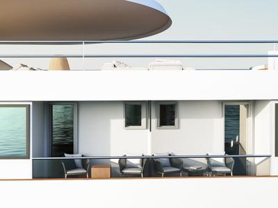 Deck of Premier, a Gulet Motoryacht yacht at Split, Croatia