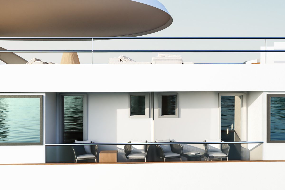 Deck of Premier, a Gulet Motoryacht yacht at Split, Croatia