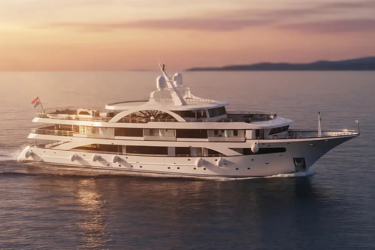 Exterior view of Premier, a Gulet Motoryacht yacht at Split, Croatia