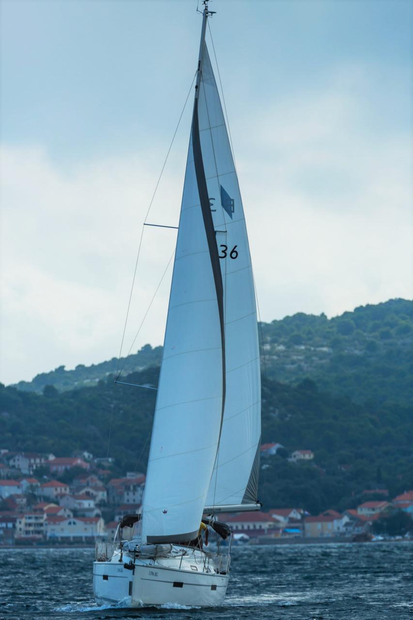 Estela, a Bavaria Cruiser 36 sailboat at Grad Biograd na Moru, Croatia