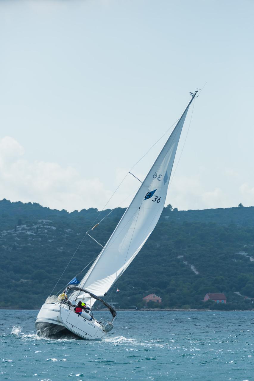 Estela, a Bavaria Cruiser 36 sailboat at Grad Biograd na Moru, Croatia