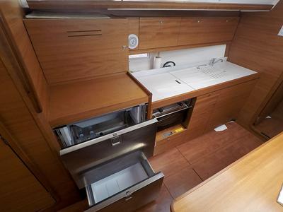 Galley of Sveti Ivan, a Dufour 382 Grand Large sailboat at Grad Šibenik, Croatia