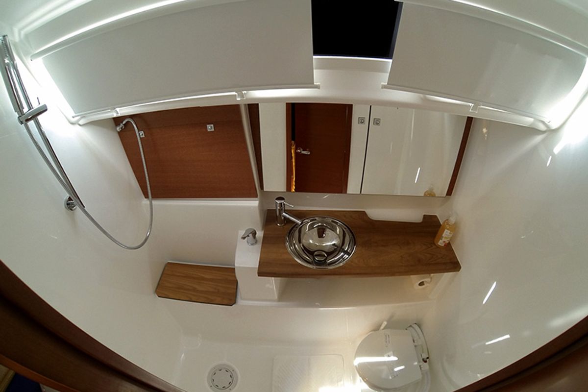 Head on Amazing, a Dufour 412 GL sailboat at Grad Šibenik, Croatia