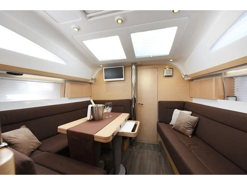 Salon of Vili, a Elan Impression 40 sailboat at Zadar, Croatia
