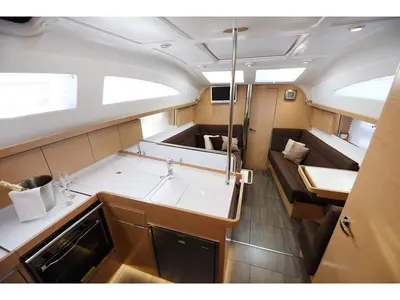 Galley of Vili, a Elan Impression 40 sailboat at Zadar, Croatia