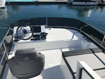Cockpit of SUNNY 272826 ZD, a Jeanneau Merry Fisher 1095 FLY motorboat at Zadar, Croatia