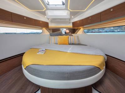 Cabin on SUNNY 272826 ZD, a Jeanneau Merry Fisher 1095 FLY motorboat at Zadar, Croatia