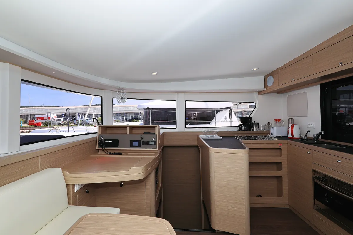Galley of Family Time, a Lagoon 42 catamaran at Općina Sukošan, Croatia