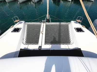 Deck of Family Time, a Lagoon 42 catamaran at Općina Sukošan, Croatia