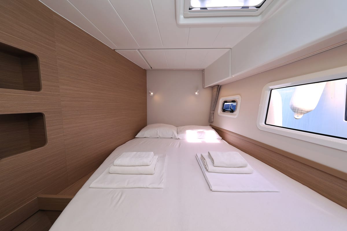 Cabin on Family Time, a Lagoon 42 catamaran at Općina Sukošan, Croatia