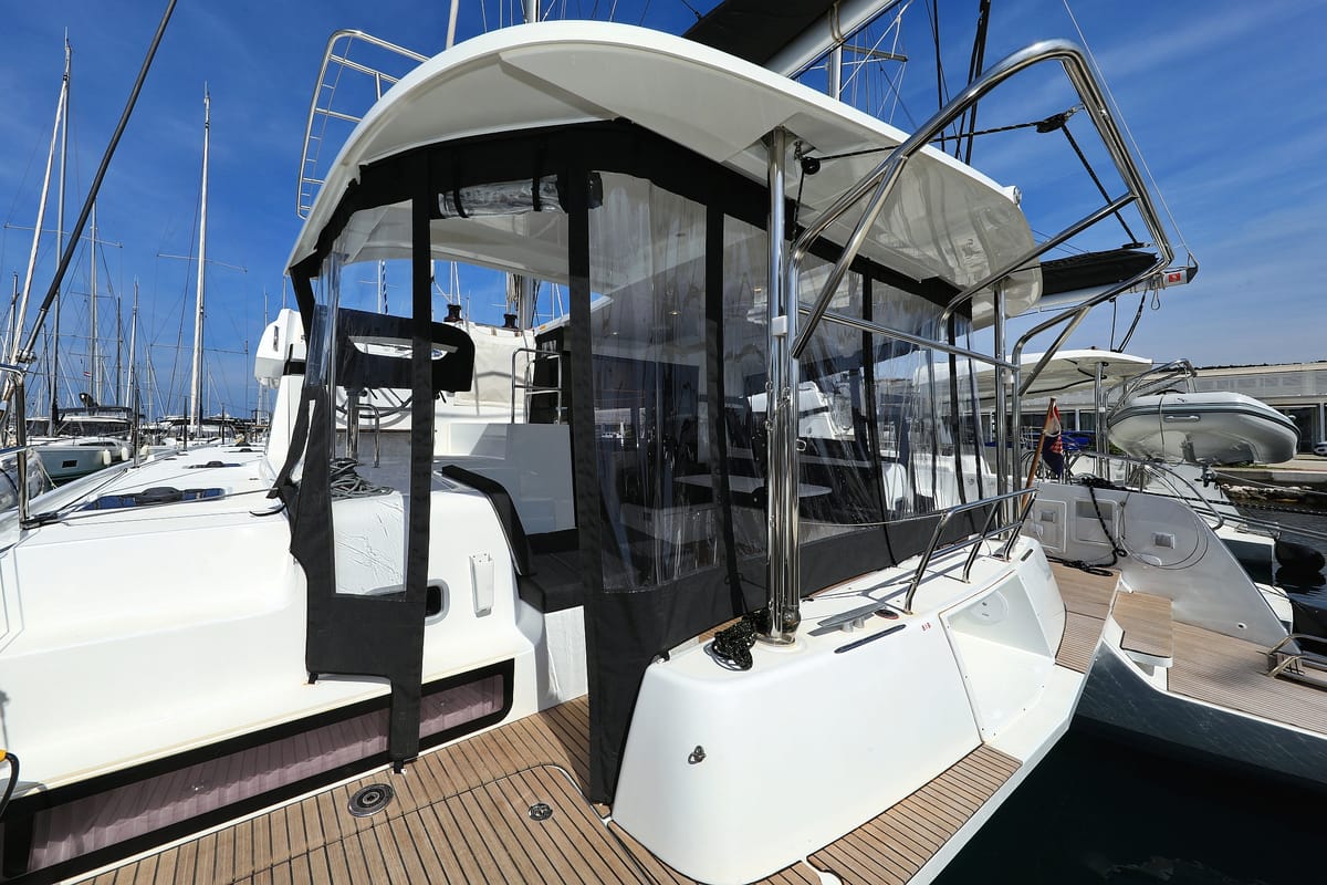 Salon of Family Time, a Lagoon 42 catamaran at Općina Sukošan, Croatia