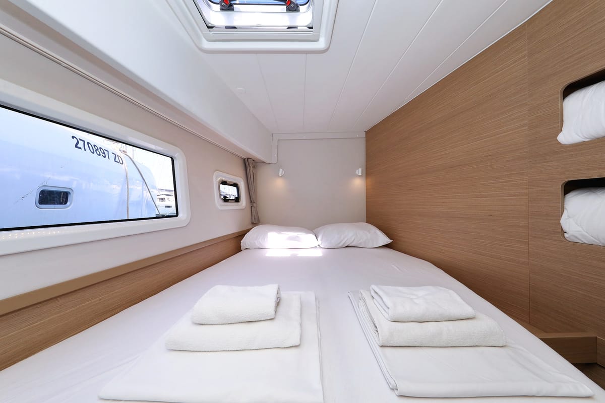 Cabin on Family Time, a Lagoon 42 catamaran at Općina Sukošan, Croatia