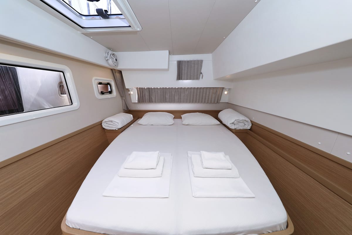 Cabin on Family Time, a Lagoon 42 catamaran at Općina Sukošan, Croatia