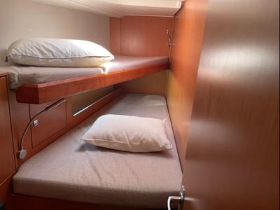 Cabin on AF-C4523, a Bavaria C45 sailboat at Athens, Greece
