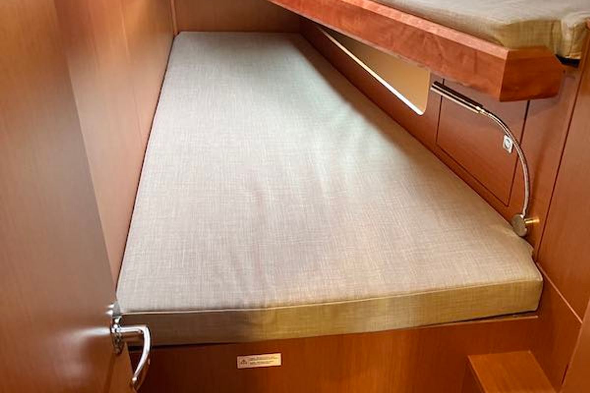 Cabin on Brunello, a Bavaria C45 sailboat at Seget Donji, Croatia