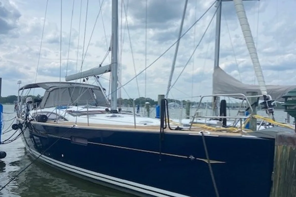 Exterior view of Padraigin II, a Jeanneau 58 sailboat at Chesapeake, United States