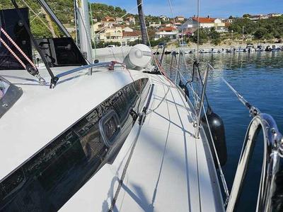 Deck of Furia, a Scandinavia Yachts Scandinavia 35 sailboat at Grad Biograd na Moru, Croatia