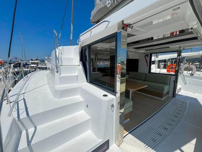 Deck of Love, a Bali 4.2 catamaran at Hyères, France