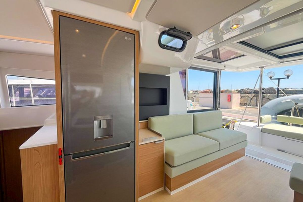 Galley of Love, a Bali 4.2 catamaran at Hyères, France